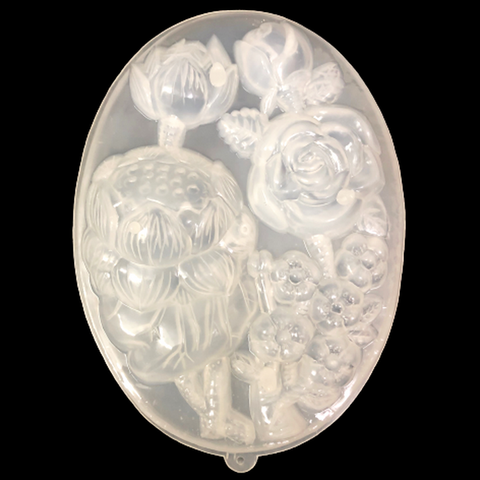 Khuôn rau câu sinh nhật, cưới hỏi hoa sen, hoa hồng – 20 cm - 1073