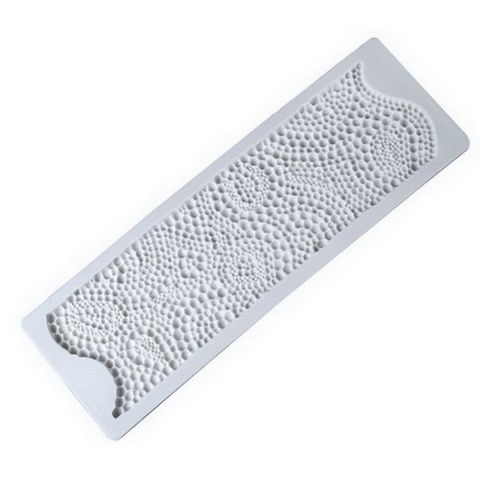 Khuôn silicon làm viền bánh, rau câu, fondant hình chuỗi ngọc - 1076