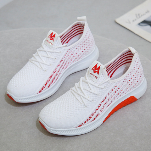 Giày thể thao sneaker Nữ kẻ sọc, đế khoan phối màu 127272