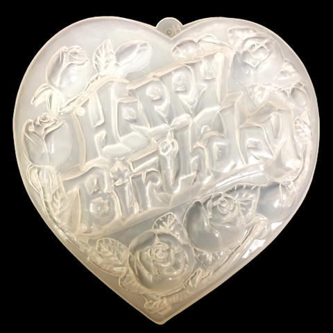 Khuôn rau câu sinh nhật Happy Birthday hoa hồng – Loại 20 cm - 1091