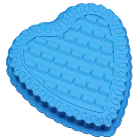 Khuôn silicon làm bánh, rau câu trái tim đan xen - Loại 24 cm – 1105