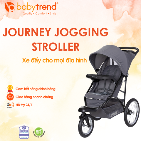 Xe đẩy cho bé Baby Trend Journey Jogging - Xe chạy bộ mọi địa hình, dễ dàng di chuyển, ghế ngả đa vị trí, phù hợp cho trẻ nhỏ