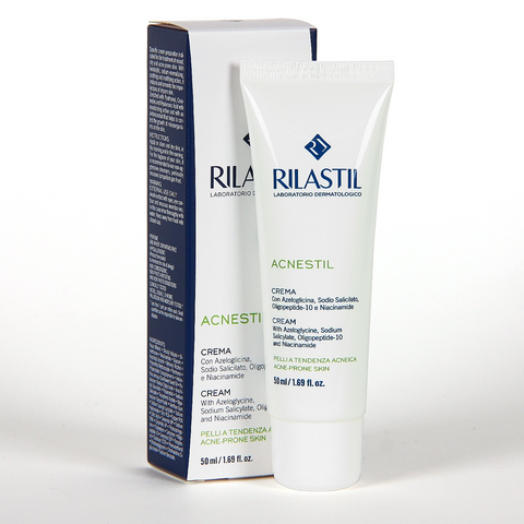 Kem Dưỡng Da Chống Mụn Rilastil Acnestil 50ml - Chăm Sóc Da Dầu, Giảm Khuyết Điểm, Hydrat Hóa Với Hyaluronic Acid