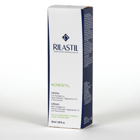 Kem Dưỡng Da Chống Mụn Rilastil Acnestil 50ml - Chăm Sóc Da Dầu, Giảm Khuyết Điểm, Hydrat Hóa Với Hyaluronic Acid
