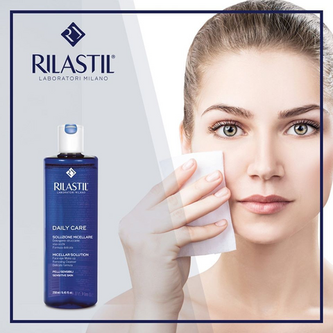 Dung Dịch Tẩy Trang Rilastil Daily Care 250ml - Giàu độ ẩm, Làm sạch sâu, Không gây khô da, Thích hợp cho mọi loại da