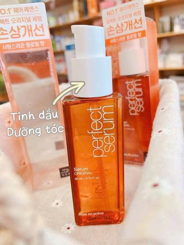 Serum Dưỡng Tóc Mise En Scene Perfect Serum 80ml - Dầu Argan, Tinh Chất Phục Hồi, Giữ Ẩm, Chống Chẻ Ngọn, Dành Cho Tóc Hư Tổn