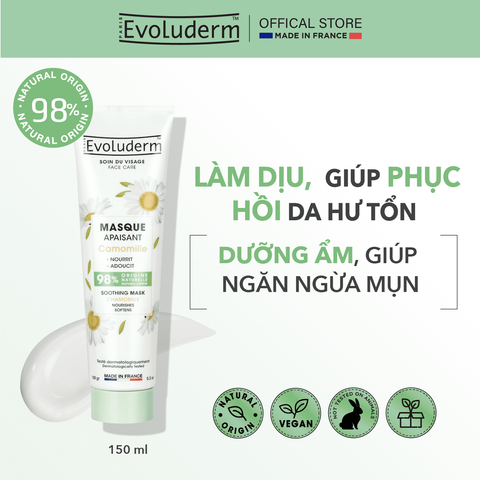 Mặt Nạ Dưỡng Da Evoluderm 150ml - Chiết Xuất Tự Nhiên, Thuần Chay, Phục Hồi Và Cung Cấp Độ Ẩm Cho Làn Da Khỏe Mạnh