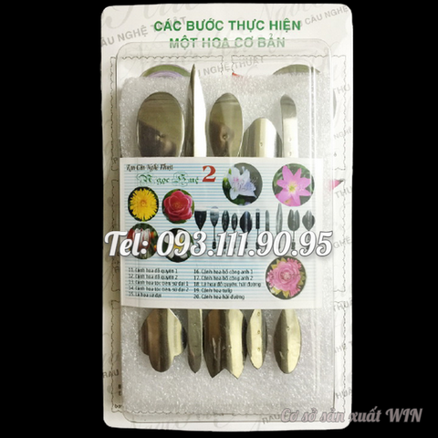 Bộ 10 dụng cụ làm rau câu 3D – Tặng kèm kim nhụy - Mã 1010
