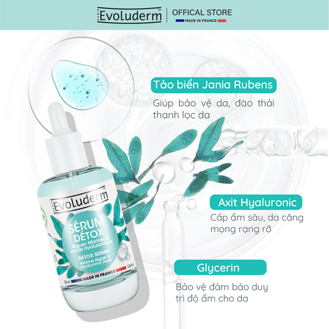 Serum detox Evoluderm giúp thải độc tố thanh lọc da