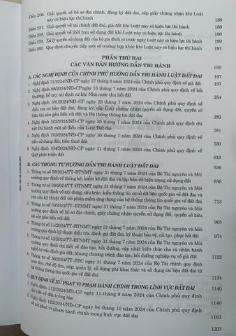 Luật Đất đai và các văn bản hướng dẫn thi hành