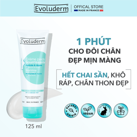 Kem Tẩy Tế Bào Chết Da Chân Evoluderm chiết xuất bơ hạt mỡ