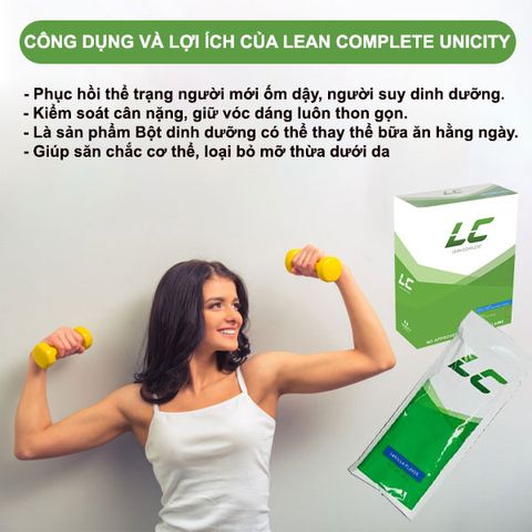 Unicity LC - Dinh Dưỡng Thay Thế Bữa Ăn Socola - Hỗ Trợ Giảm Cân & Tăng Cân, 20 Gói Hộp