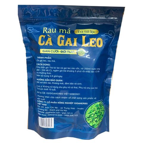 Trà Túi Lọc Rau Má Cà Gai Leo GIGA 250g - Giải Độc Mát Gan, Thanh Nhiệt Từ Thiên Nhiên, Trà Thảo Mộc Việt Nam