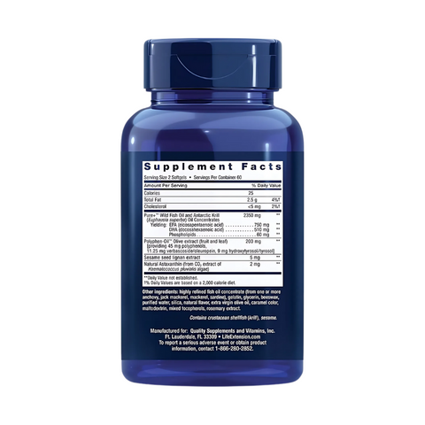 Viên Uống Super Omega3 Life Extension Hỗ Trợ Tim Mạch Và Não Bộ