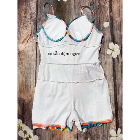 Đồ Bơi Nữ 1 Mảnh Kiểu Váy Liền Thân Tôn Dáng Che Khuyết Điểm - Bộ Bikini Cao Cấp Có Sẵn Mút Ngực và Quần Đùi