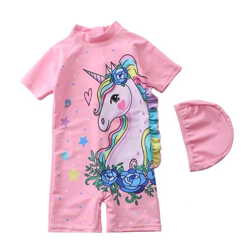 Bộ Đồ Bơi Bé Gái Siêu Cute Kèm Nón Bơi & Bọc Điện Thoại Chống Nước - Vải Chất Lượng Cao, Thoải Mái Vận Động, Size M-2XL