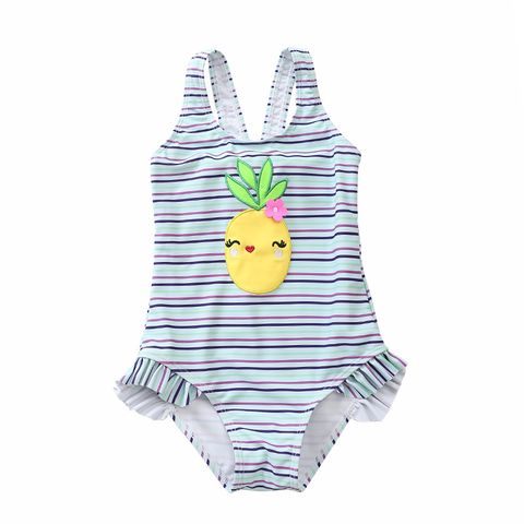 Đồ Bơi Bé Gái Sát Nách Họa Tiết Hoa - Áo Tắm Monokini Chống Nước Cho Mùa Hè, Đi Biển, Bơi Lội, Chất Liệu Mềm Mại