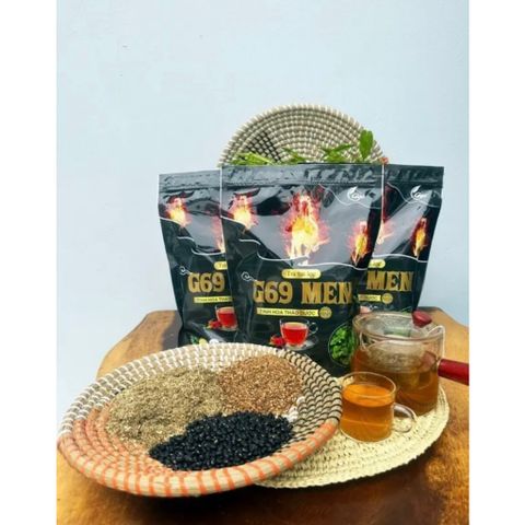 Trà Túi Lọc G69 Men GiGa - Hỗ Trợ Can Thận, Giảm Đau Khớp, 250g - Trà Thảo Mộc Việt Nam Premium