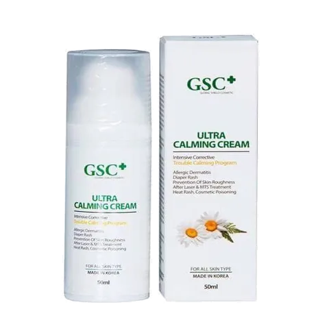 Kem Dưỡng Phục Hồi Da GSC+ Ultra Calming Cream 50ml - Chiết Xuất Cúc La Mã và Dầu Argan, Giảm Kích Ứng và Tái Tạo Da  Mềm Mịn