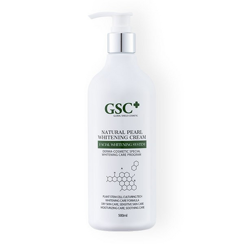 Kem Ủ Trắng Da GSC+ Natural Pearl Whitening Cream 500ml - Dưỡng Trắng Da, Phục Hồi Độ Ẩm, Chống Lão Hoá, Cho Làn Da Sáng Mịn