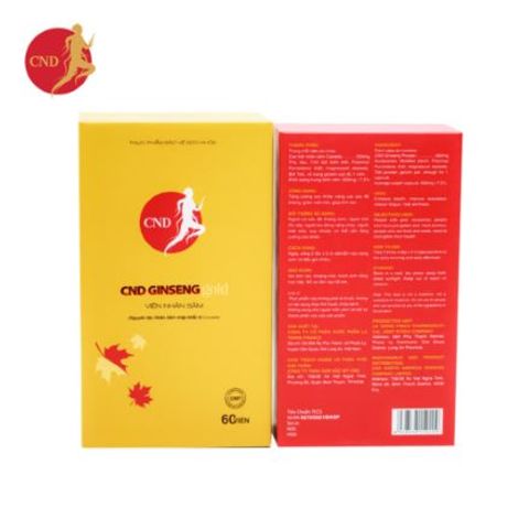 Viên Nhân Sâm CND GINSENG Gold - Thực Phẩm Bảo Vệ Sức Khỏe Hỗ Trợ Năng Lượng & Giấc Ngủ - 60 Viên Canada