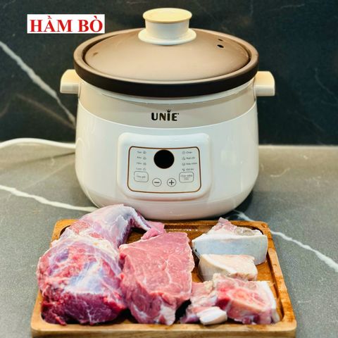 Nồi Kho Hầm Đa Năng 3L Unie USC308, Lòng Gốm Tử Sa Cao Cấp, 8 Chức Năng, Bảo Hành 12 Tháng, Hàng Chính Hãng
