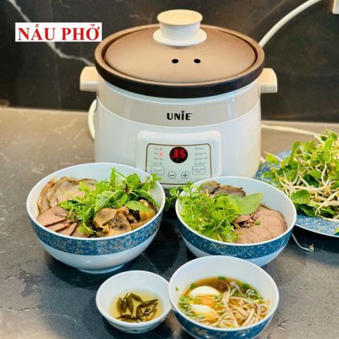 Nồi Kho Hầm Đa Năng 3L Unie USC308, Lòng Gốm Tử Sa Cao Cấp, 8 Chức Năng, Bảo Hành 12 Tháng, Hàng Chính Hãng