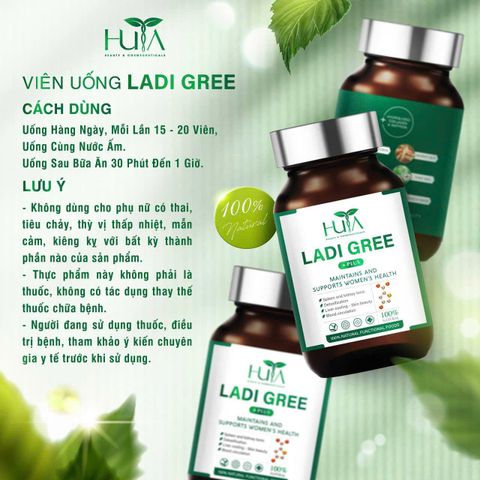 Viên Uống Ladi Gree Plus Cân Bằng Nội Tiết Tố - Hỗ Trợ Sức Khỏe Phụ Nữ, Giải Quyết Khô Hạn, Kinh Nguyệt Không Đều, Làm Đẹp Da