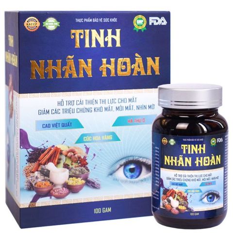 Viên Bổ Mắt Tinh Nhãn Hoàn - Hỗ Trợ Cải Thiện Thị Lực, Giảm Chứng Quáng Gà, Mờ Mắt - Đảm Bảo Sức Khỏe Mắt Cho Người Lớn