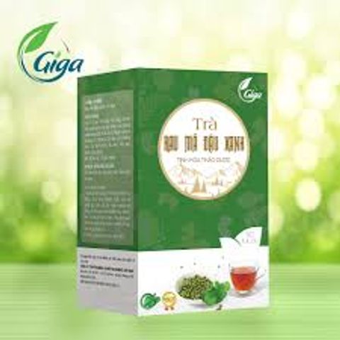 Trà túi lọc Rau Má Đậu Xanh GiGa bổ thận, thải độc mát gan - Hộp 90 gói
