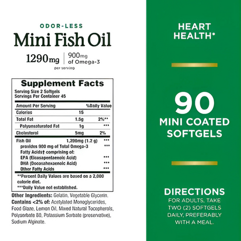 Dầu Cá Tinh Khiết Nature's Bounty Fish Oil 2400mg 90 Viên