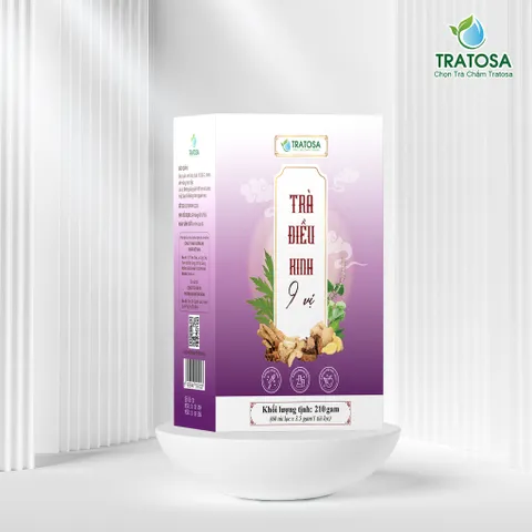 Trà điều kinh TRATOSA 9 vị  giúp điều hòa kinh, giảm đau bụng