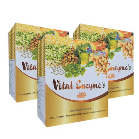 Combo 3 Hộp Viên Uống Thanh Lọc Cơ Thể Vital Enzymes - Hỗ Trợ Tiêu Hóa, Tăng Cường Miễn Dịch, Sức Khỏe Từ Thiên Nhiên