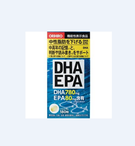 Viên uống bổ não DHA EPA của Orihiro 180 viên Nhật Bản