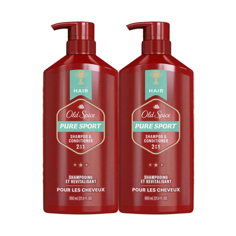 Dầu Gội Xả 2in1 Pure Sport Old Spice 650ML USA Mẫu Mới 