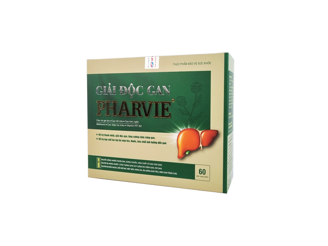Viên Uống Giải Độc Gan PharViE Giúp Bảo Vệ Và Tăng Cường Chức Năng Gan (Hộp 60 viên)