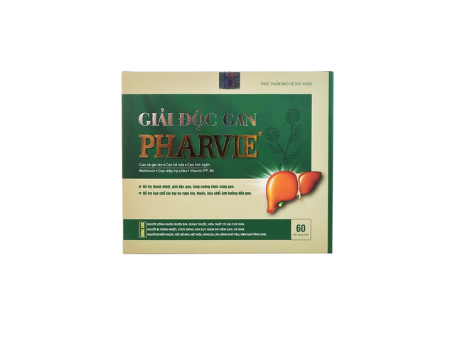 Viên Uống Giải Độc Gan PharViE Giúp Bảo Vệ Và Tăng Cường Chức Năng Gan (Hộp 60 viên)