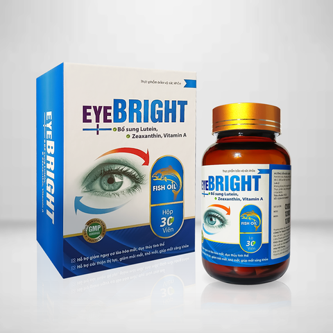 Viên Uống EyeBright Bồi Bổ Mắt, Giúp Mắt Sáng Khỏe, Hỗ Trợ Giảm Nguy Cơ Lão Hóa Mắt (Hộp 30 viên)