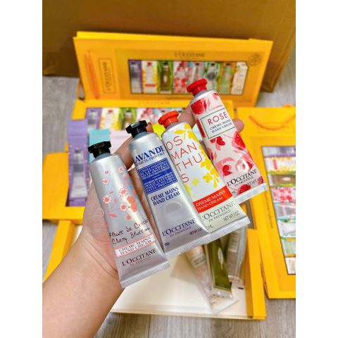 Kem Dưỡng Da Tay L'Occitane Lucky 8 - Set 8 Tuýp 30ml với Hương Shea, Hoa Hồng, Hoa Anh Đào, Oải Hương và Nhiều Hương Khác