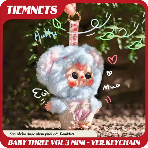 MÔ HÌNH BLIND BOX BABY THREE VOL 3 MINI - VERSION KEYCHAIN - CHÍNH HÃNG DOUMI