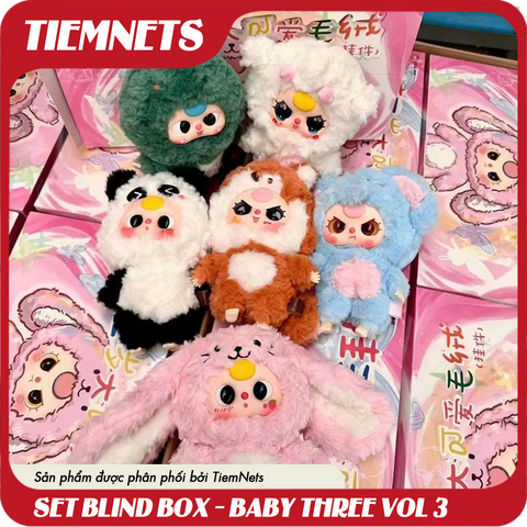 MÔ HÌNH BLIND BOX BABY THREE VOL 3 - VERSION PLUSH DOLL - CHÍNH HÃNG DOUMI