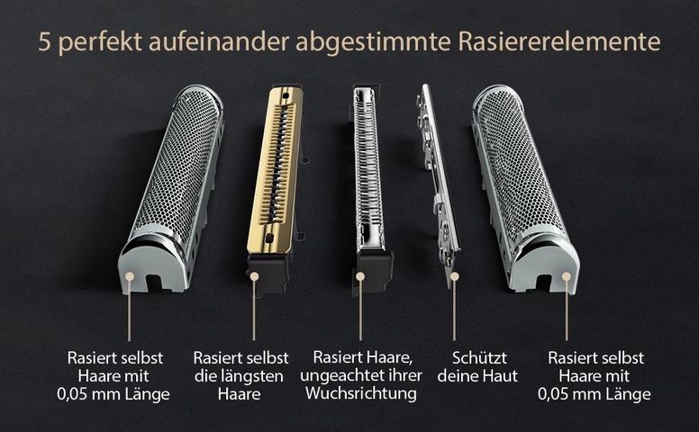 Máy Cạo Râu Điện Braun Series 9 Pro+ 9517S Bạc - Công Nghệ Cạo Râu Hiện Đại, Chống Nước, Thời Gian Chạy 60 Phút