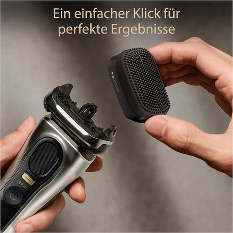 Máy cạo râu Braun Series 9 Pro+ 9597cc - Cạo Râu Sát, Bảo Vệ Da, Chống Nước, Trạm Vệ Sinh 6 Trong 1, Sạc Nhanh, Màu Bạc