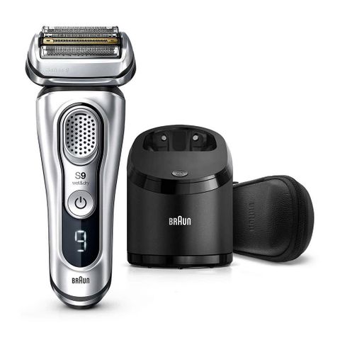 Máy Cạo Râu Điện Braun Series 9 9390cc - Công Nghệ SyncroSonic, Cạo Sát Nhẹ Nhàng, Made in Germany, Tặng Hợp Vệ Sinh