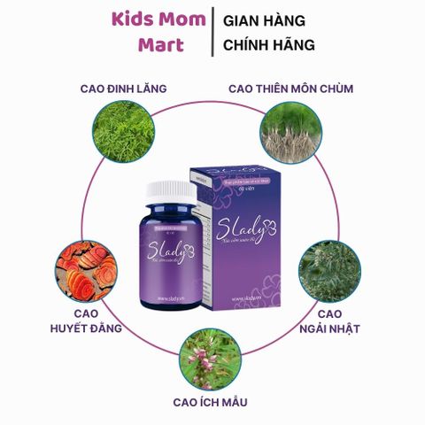 Viên Uống Bổ Sung Nội Tiết Tố Nữ Slady Hộp 60V