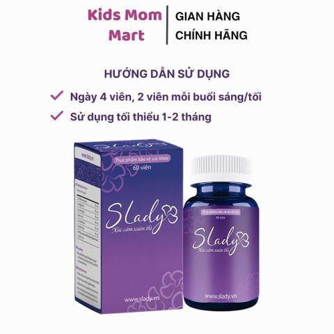Viên Uống Bổ Sung Nội Tiết Tố Nữ Slady Hộp 60V