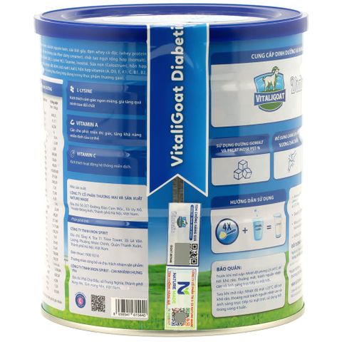 Sữa Dê Tiểu Đường Vitaligoat Diabetic Hỗ Trợ Kiểm Soát Đường Huyết