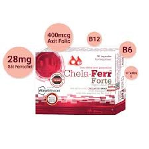 Sắt Chela-Ferr® Forte –Viên sắt cho bà bầu và sau sinh dễ hấp thu