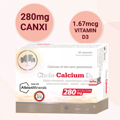 Canxi Chela Calcium D3- Bổ sung Canxi và D3 cho bà bầu và sau sinh
