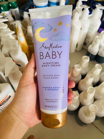 Lotion Dưỡng Da Organic Shea Moisture Baby 236ml - Kem Dưỡng Dịu Nhẹ Cho Bé Sơ Sinh, Nhiều Mùi Hương Tự Nhiên
